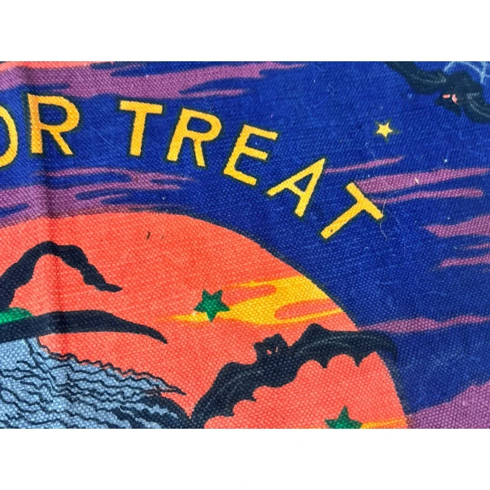 Vintage Hayim Company 1997 Halloween Wicked Witch Fringed Mat 28.5x46